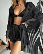 Load image into Gallery viewer, Sensual Lace Robe Set

