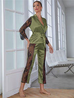 Load image into Gallery viewer, legant Satin Pajama Set
