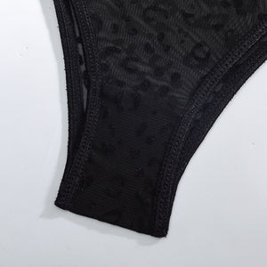 Leopard Goth Bandage Lingerie