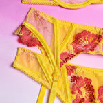 将图片加载到图库查看器，Sensual Lace Floral Exotic Sets
